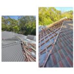 re-roof tiles to tin